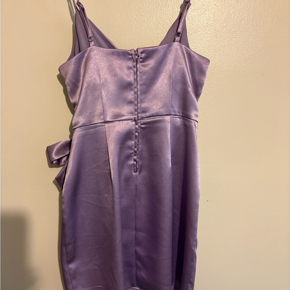 Light purple chiffon dress size 5 - Picture 3 of 3